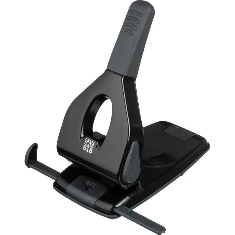 Дырокол SAX 618 до 65л., металл, с лин., черный, Австрия-Венгрия