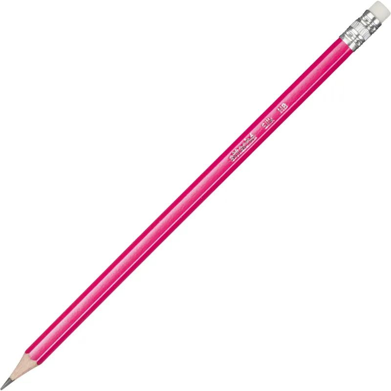 Карандаш чернографитный Attache Silk HB заточ.,с ласт.