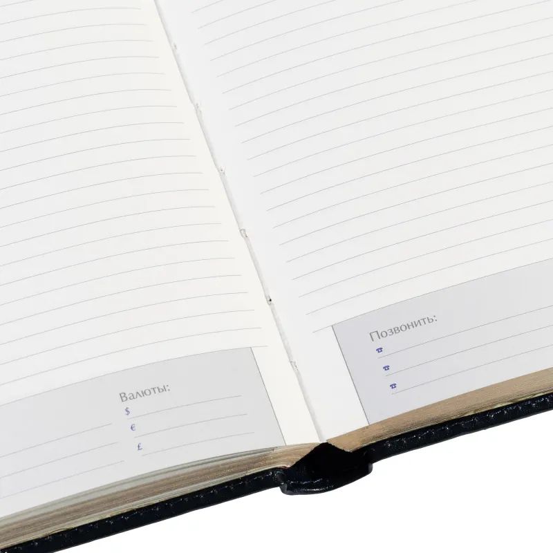 Ежедневник полудатированный кожа,синий,А5,145х216,208л, IMPERIUM 3-023/121