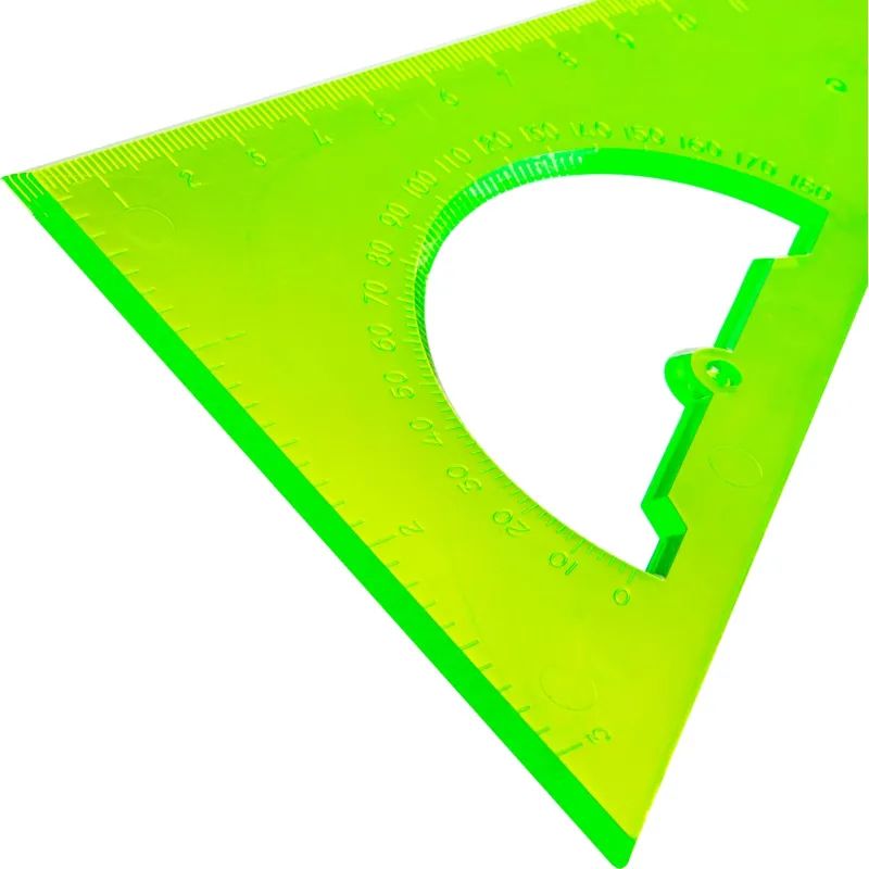 Треугольник с трансп 16 см угол 30 гр  NEON Cristal ассорт ТК01