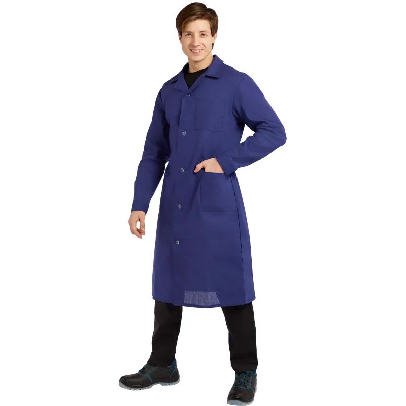 Халат мужской у02-ХЛ синий (р.68-70) 170-176