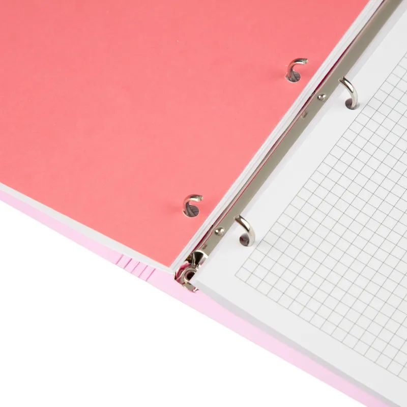 Бизнес-тетрадь Attache Rainbow Style А4 на кольцах, смен.блок, розов