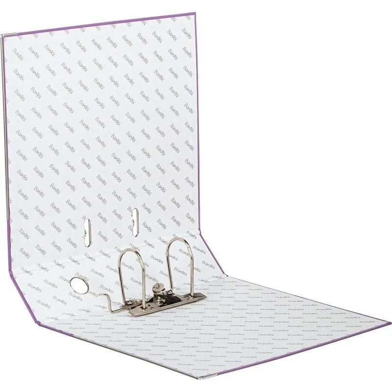 Папка-регистратор ECONOMY PLUS 80мм,фиол,ПБП1,карм.кор,мет.уг