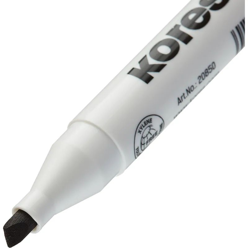 Маркер для белых досок KORES черный 3-5 мм скошенный наконечник &#039;20850