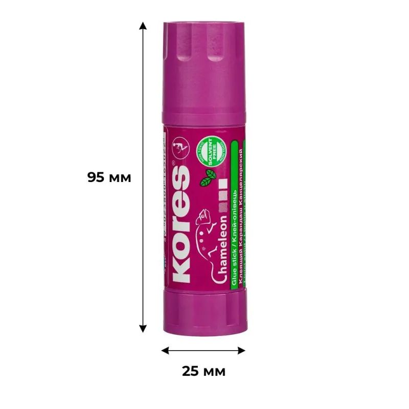 Клей-карандаш  15г KORES Chameleon (исчезающий цвет) &#039;16502