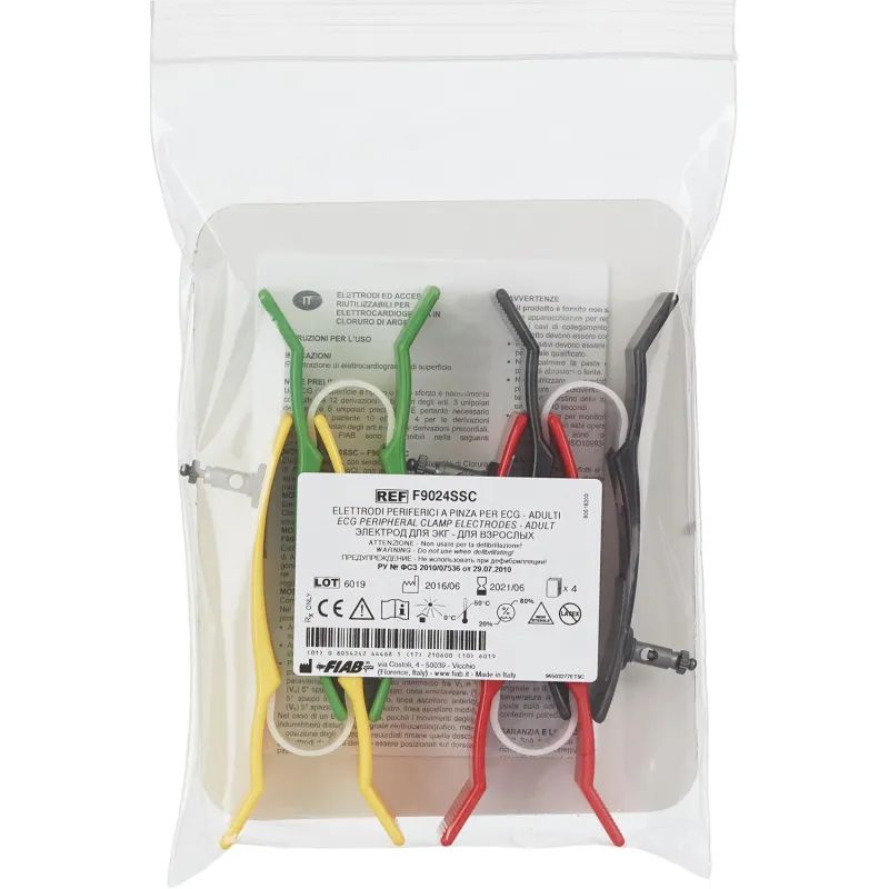 Электроды для ЭКГ многораз.на конеч комп. 4 шт.взр Fiab F9024/RU24-SSC