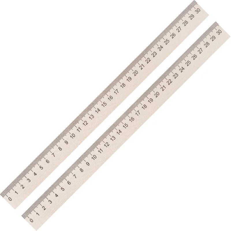 Линейка деревянная 30см 2шт/уп
