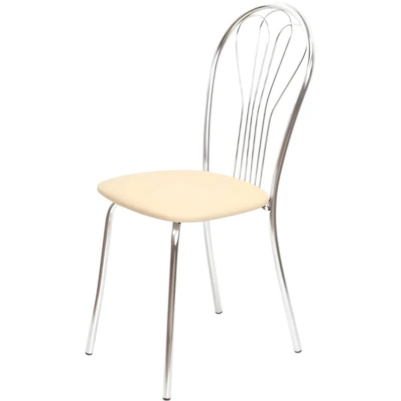 Стул для столовых UP_Версаль каркас хром, к/з бежевый Z21