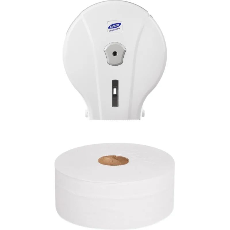Бумага туалетная д/дисп Luscan Professional 2сл бел втор втул 170м 12рул/уп