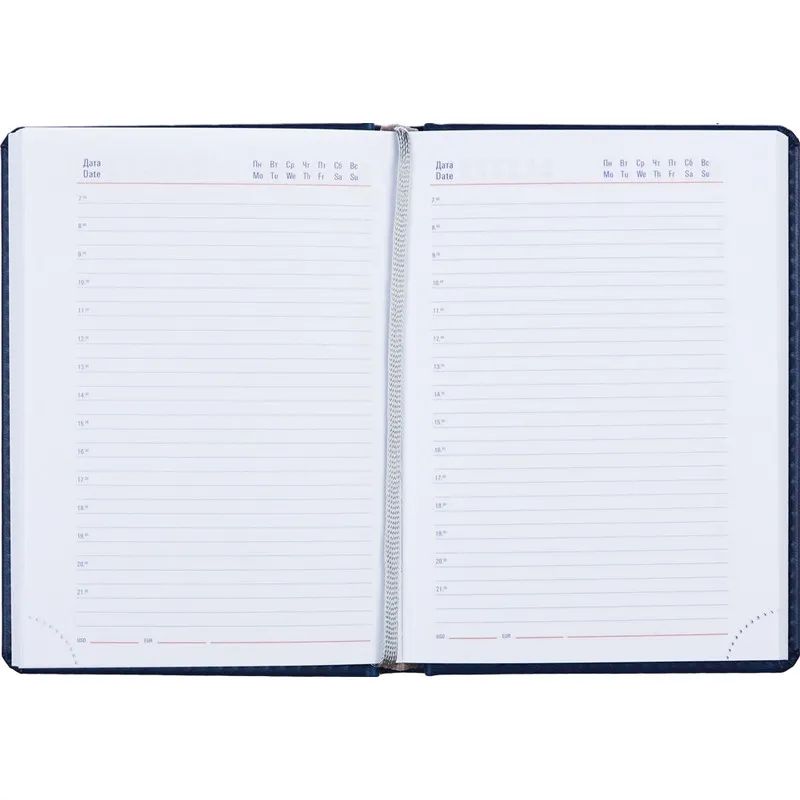 Ежедневник недатированный синий,А6,110х155мм,176л,ATTACHE Сиам