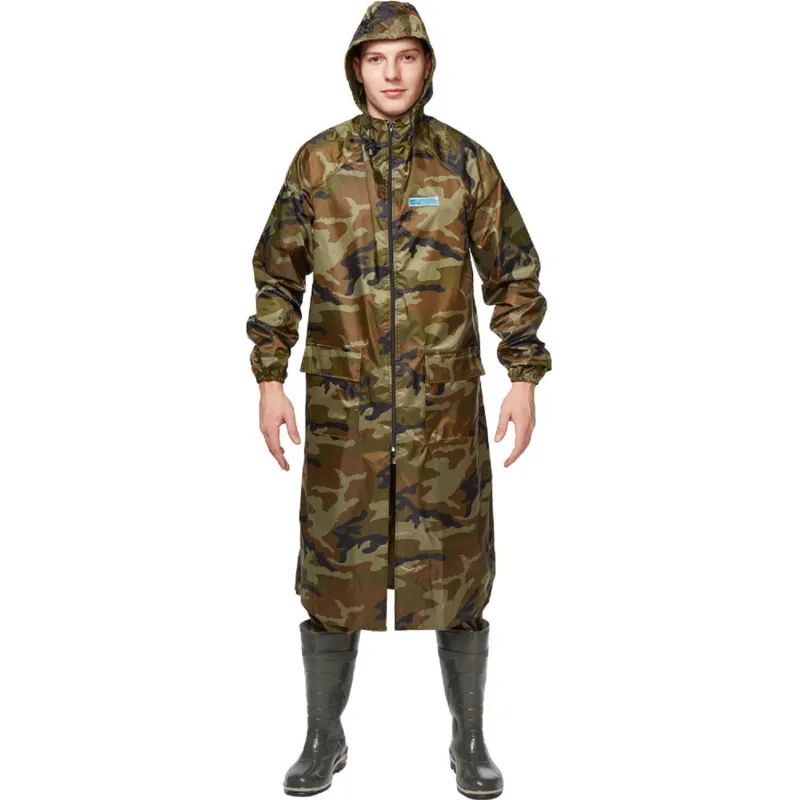 Плащ влагозащитный ПВХ Hunter зл.КМФ 48-50/170-176