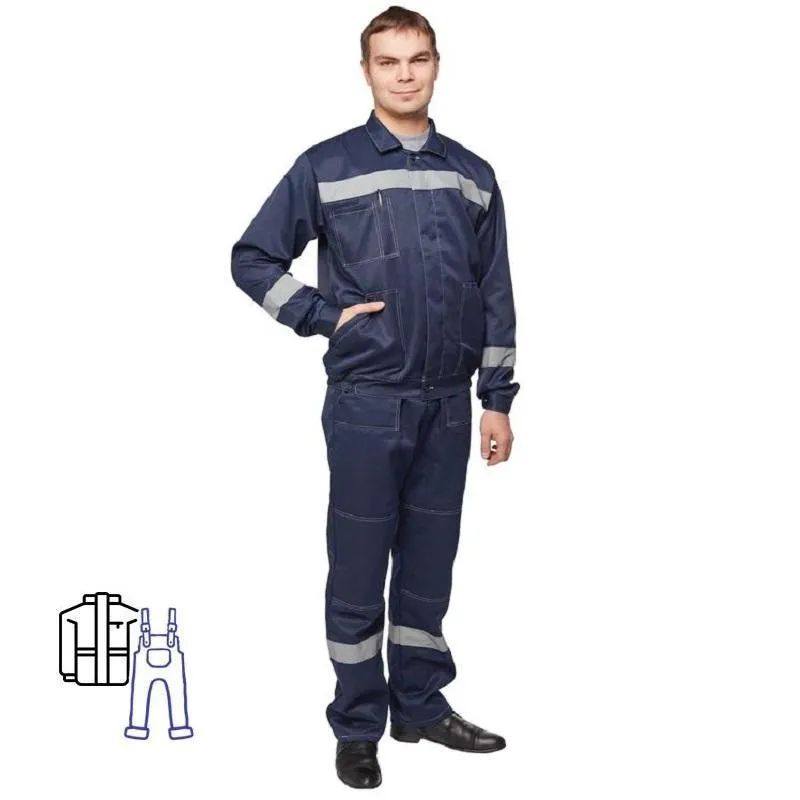 Костюм рабочий летний муж. л22-КПК т.син. (р.44-46) 170-176