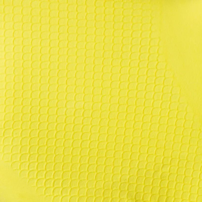 Перчатки резиновые Luscan латекс хлопковое напыление желтые р-р L