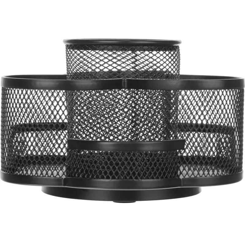 Подставка-органайзер Attache 7отдел круглые 138x170x80мм металл сетка черн