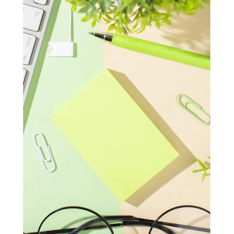 Стикеры Attache Selection с клеев. краем 76х51, неон, зеленый 100л