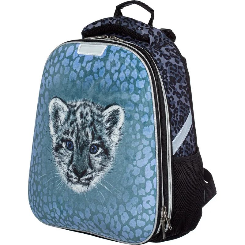 Ранец Basic Барс, 2 отд., эргоном. спинка, велюр