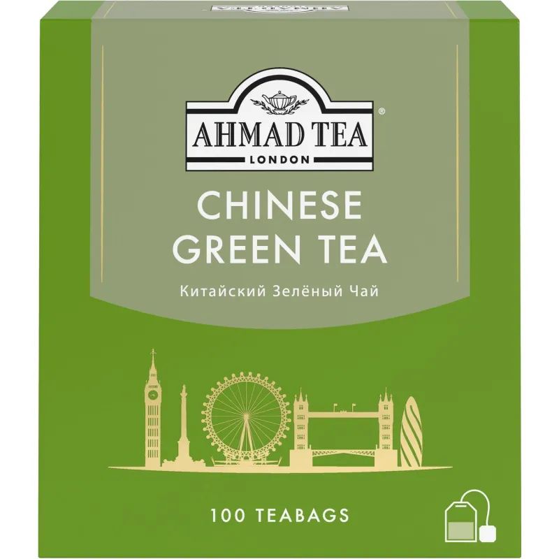Чай Ahmad Tea Китайский зеленый, 100пак/уп., 1666-08