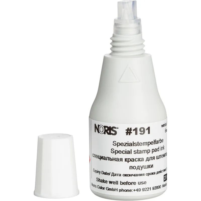 Краска штемпельная универс. 191А,бел.д/синт.ткани,мет.,пласт. 25мл Германия