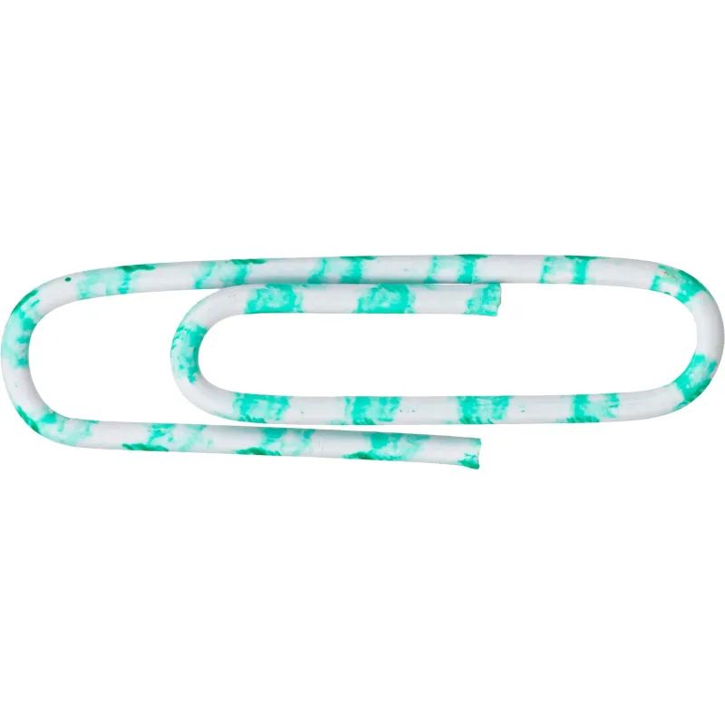 Скрепки Attache Зебра с полимерным покрытием,28 мм,разноцветные,100 шт/уп