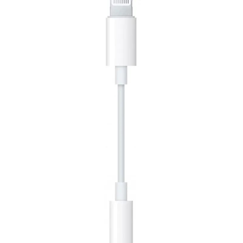 Адаптер Apple Lightning - 3.5 mm Headphone Jack Adapter, бел, MMX62ZM/A