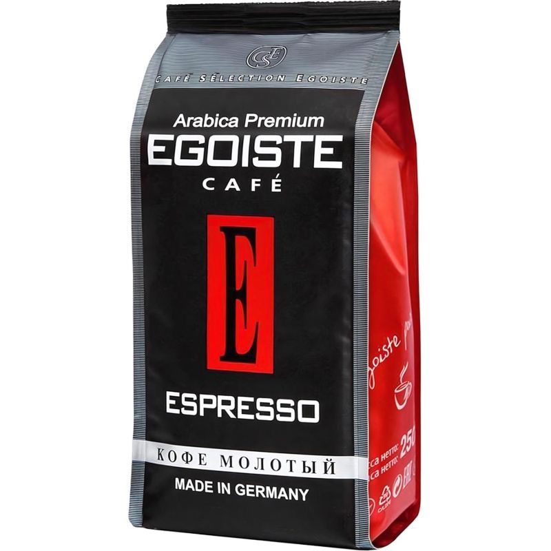 Кофе EGOISTE Espresso молотый,250г