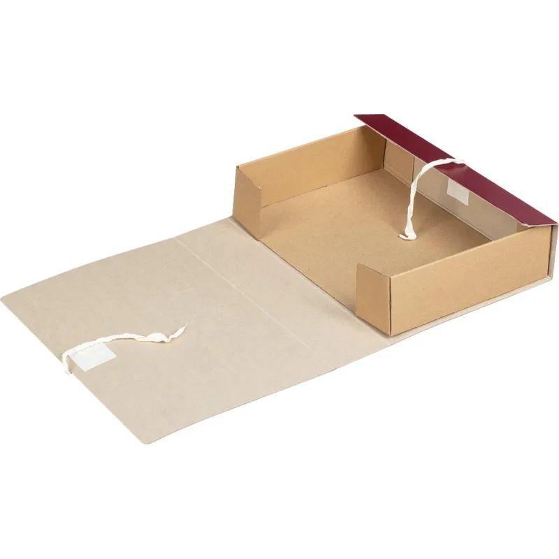 Папка архивная с завязками 80мм Attache Economy клапан микрогофра,складная