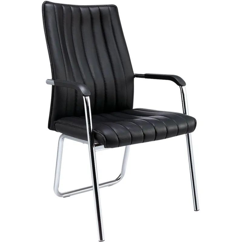 Конференц-кресло BN_TQ_Echair-811 VPU кожзам черный, хром