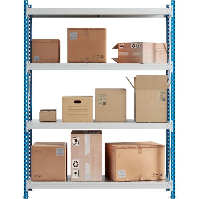 Стеллаж металлический MZ_SGR-V-1864-2,5 4 яруса 1800х600, Выс.2500