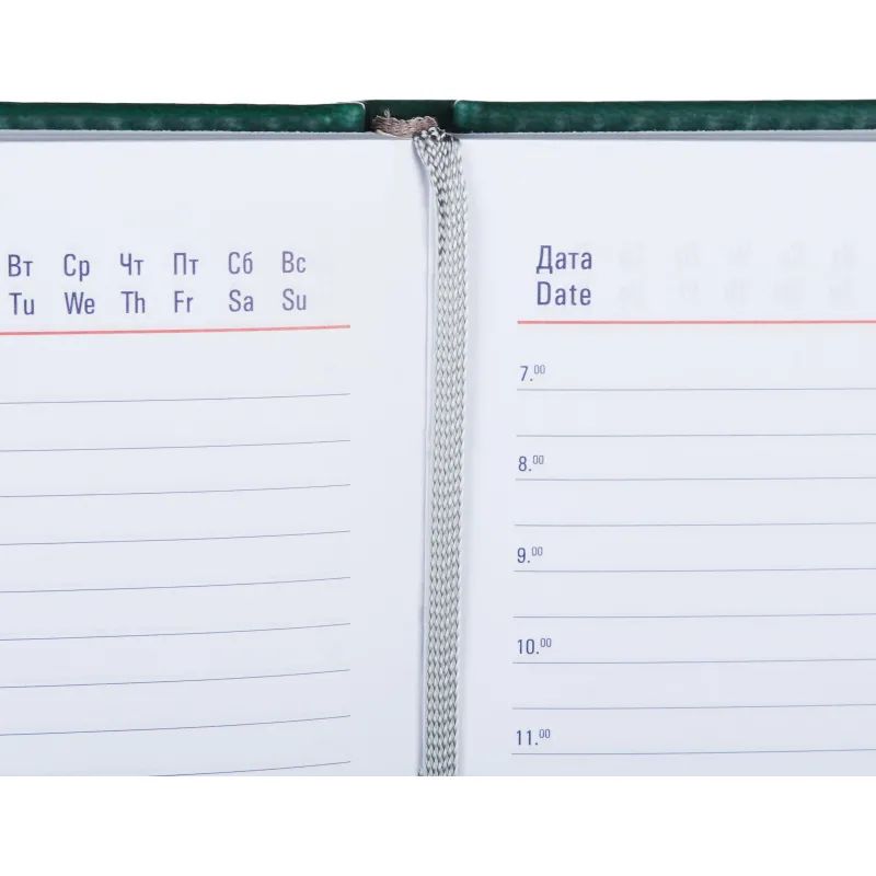 Ежедневник недатированный зелёный,А5,143х210мм,176л,ATTACHE Сиам