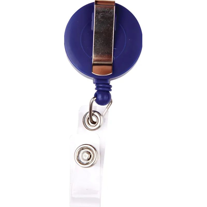 Держатель для бейджа Attache с рулеткой синий (без бейджа) 1шт