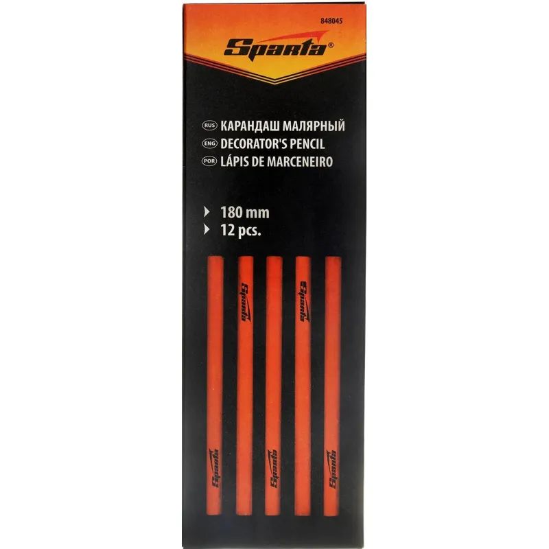Карандаш малярный SPARTA, 180мм, за упак 12шт (848045)