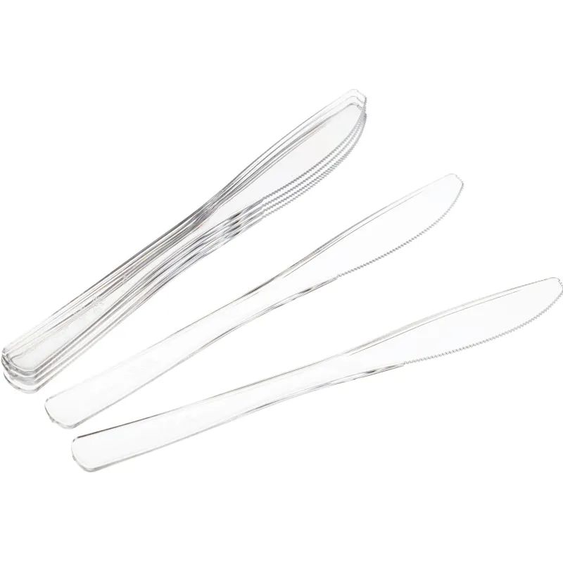 Нож одноразовый 200мм прозрачный ПС 50шт/уп