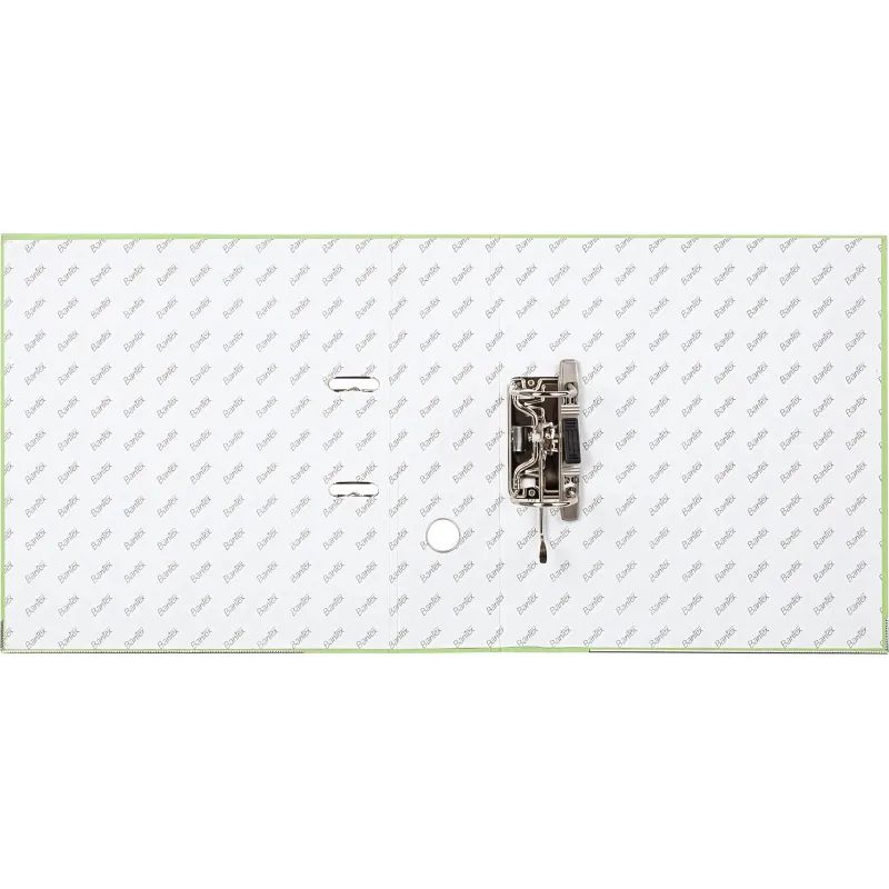 Папка-регистратор ECONOMY PLUS 80мм, лайм, ПБП1, карм.кор.,мет.уг