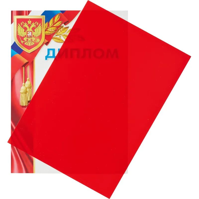 Обложки для переплета пластиковые Promega office крас.,А4,280мкм,100шт/уп.