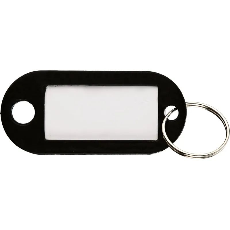 Бирки для ключей 10 шт/уп, черная
