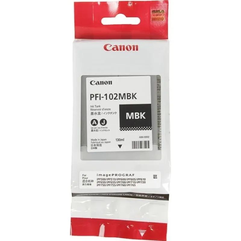 Картридж струйный Canon PFI-102МBK(0894B001/894B003)мат.чр.д/IPF500/600/700