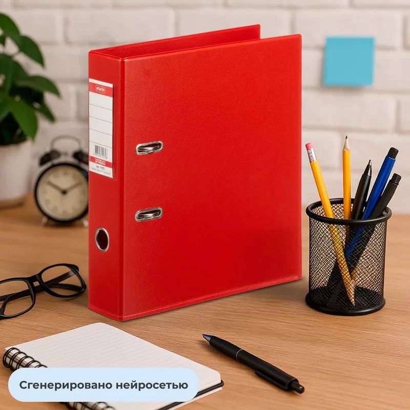 Папка-регистратор Strong Line 70мм, красный, ПБП2,карм.кор