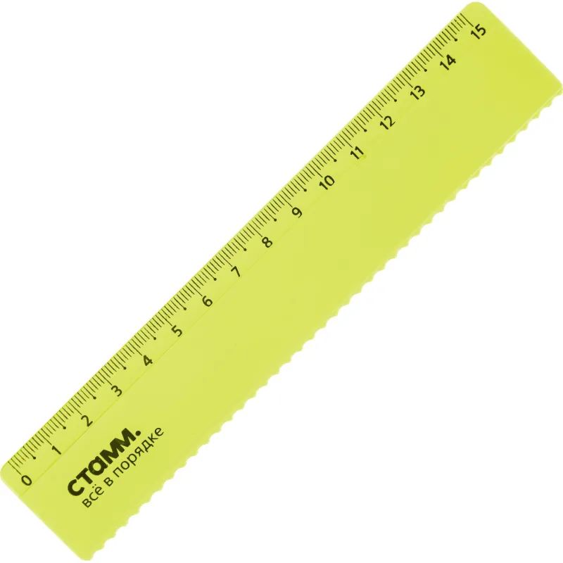 Линейка 15см с волнистым краем NEON Cristal ЛН174