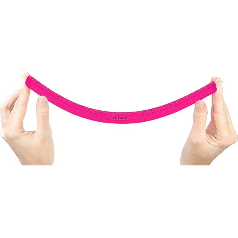 Milan Набор чертежный большой Flex & resistant цвет розовый