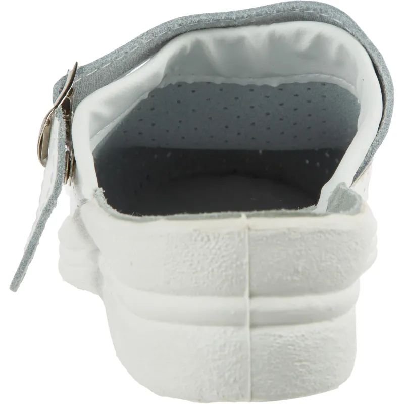 Сабо жен.нат.кожа цв.белый(р.37) (4-12-7)