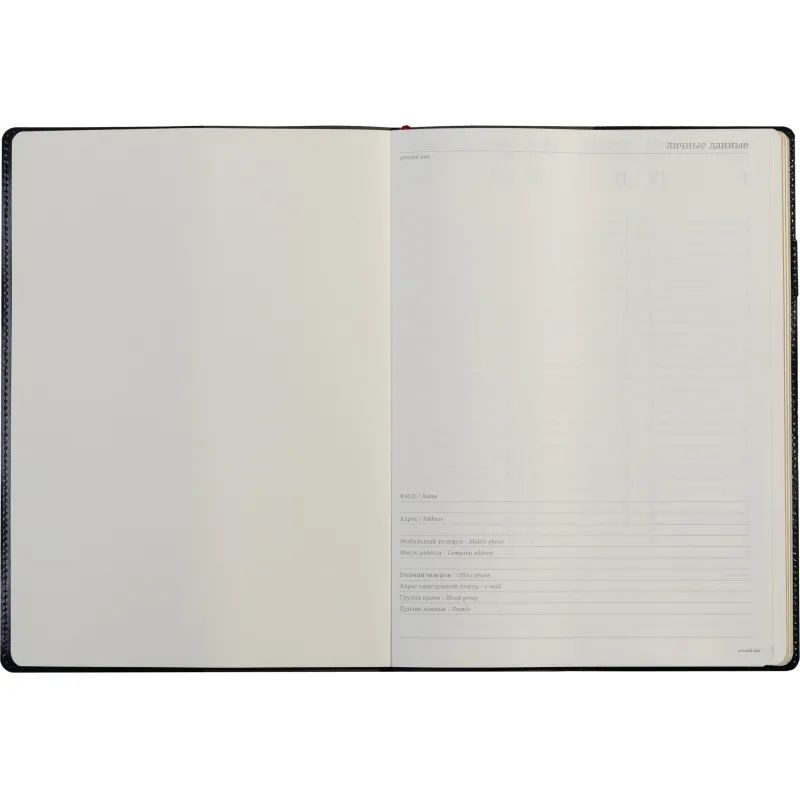 Еженедельник недатированный синий,A4,222х302мм,128 стр.,Br.V.PROFY 3-098/01