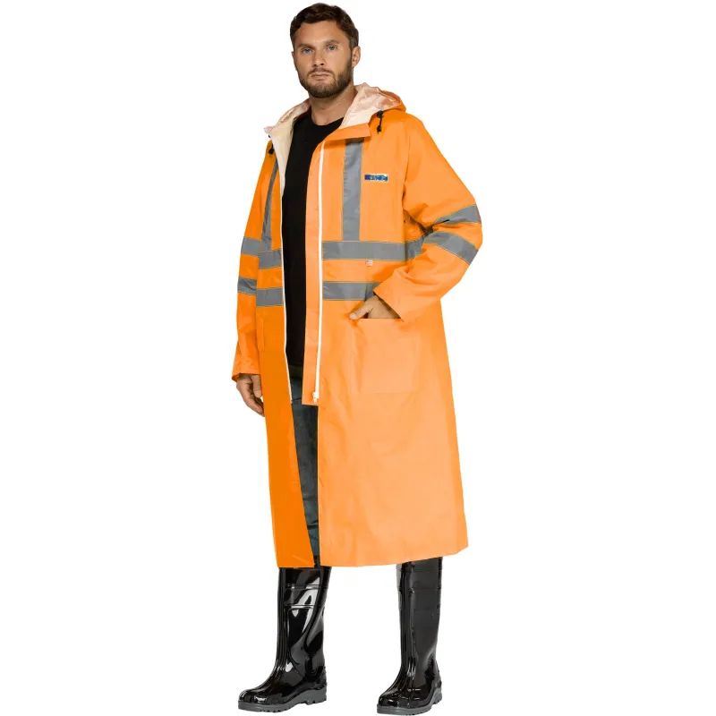 Плащ влагозащитный сигнальный ПВХ Ext-V орж СОП 52-54/170-176