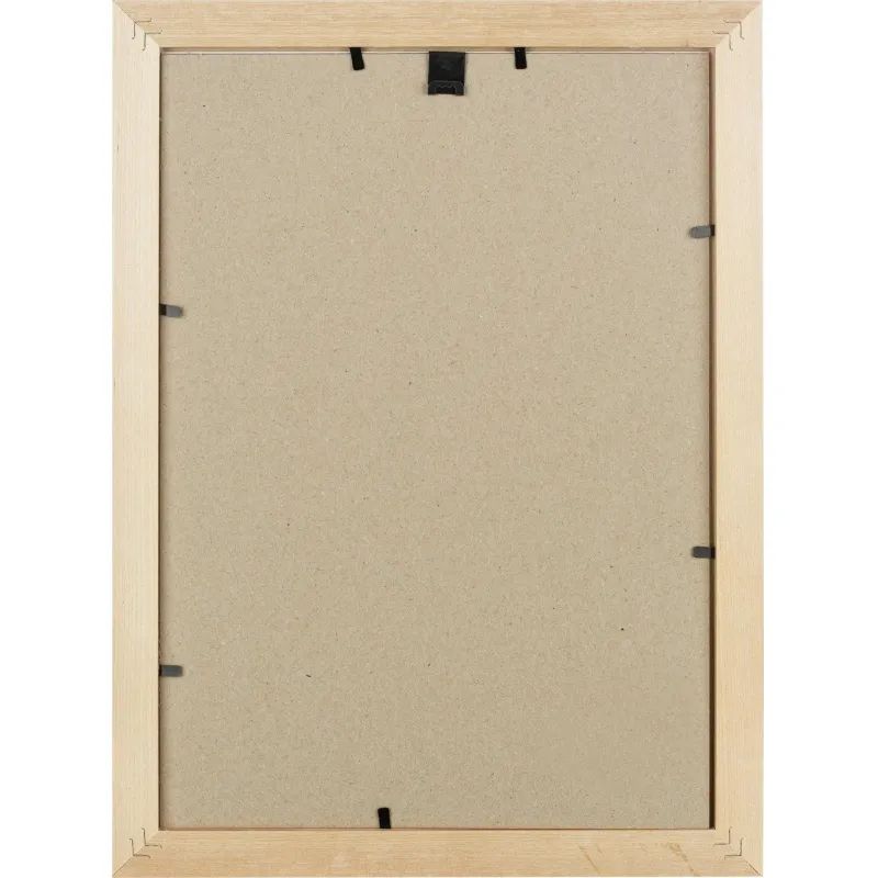 Рамка А4 21x30 см Комус/ATTACHE деревянный багет 25мм светлая сосна