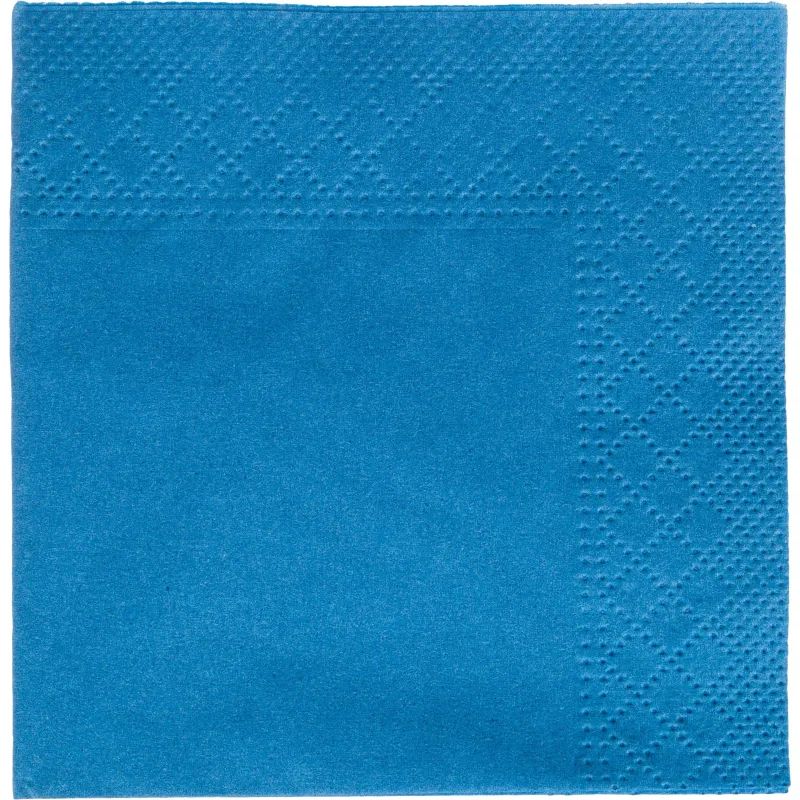 Салфетки бумажные 2 сл. 24х24 синие 250 шт./уп