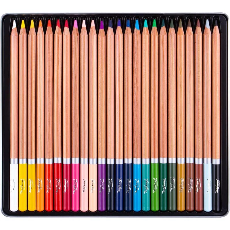 Карандаши акварельные цветные Белые Ночи, 24 цвета, жесть. 1581201256