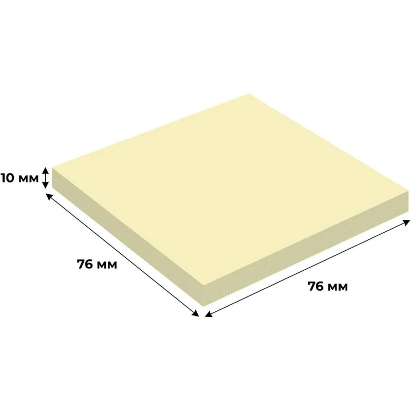 Стикеры ATTACHE с клеев.краем 76х76 желтый 100л