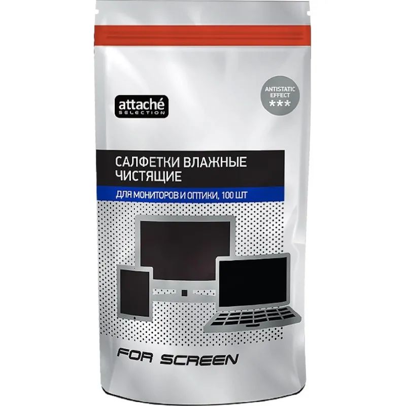 Салфетки д/экранов Luscan, з/блок, 100 шт, 130х170