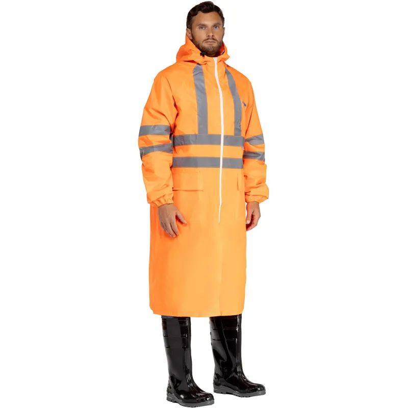 Плащ влагозащитный сигнальный ПВХ Ext-V орж СОП 52-54/170-176