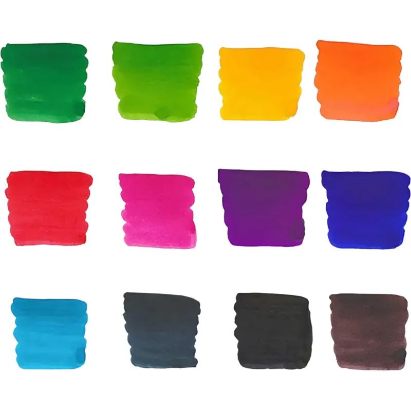 Чернила Чернильный картридж PILOT Parallel Pen 12 цветов 12 шт/уп IC-P3-AST