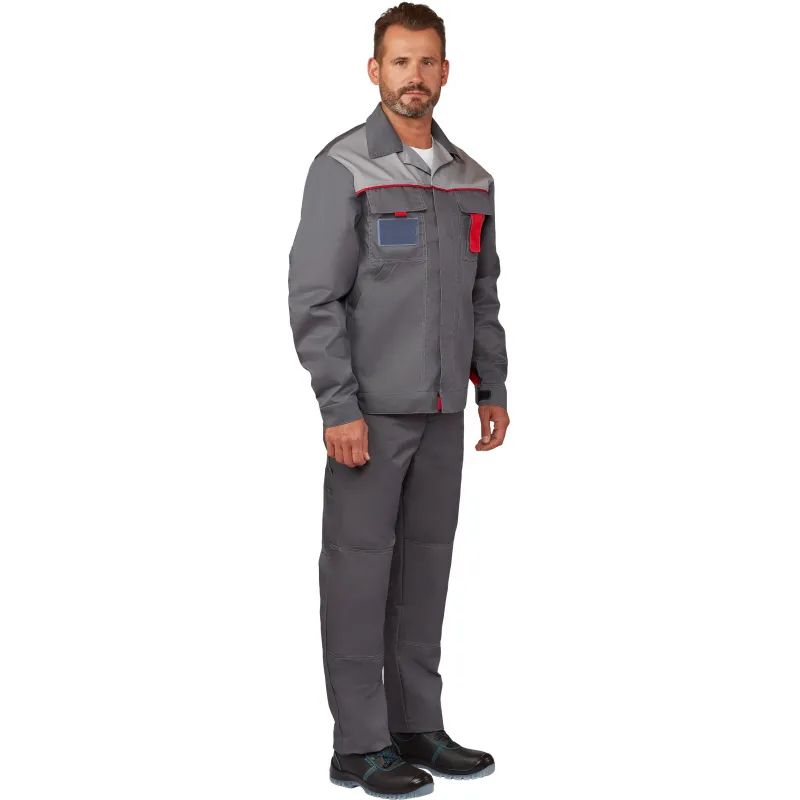 Костюм рабочий летний муж л10-КПК т-сер/св-сер(р.64-66) 170-176 (серия Л)